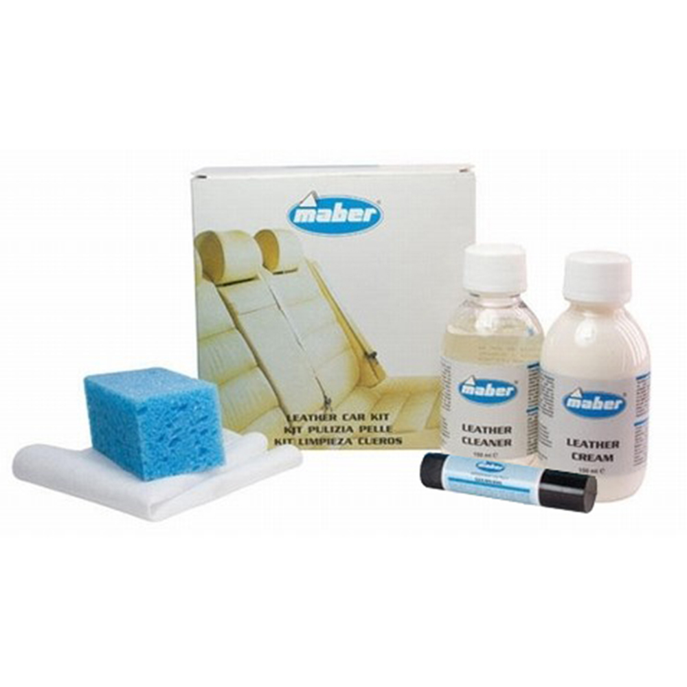 Kit pulizia pelle auto - MABER - Produzione cosmetici e detergenti
