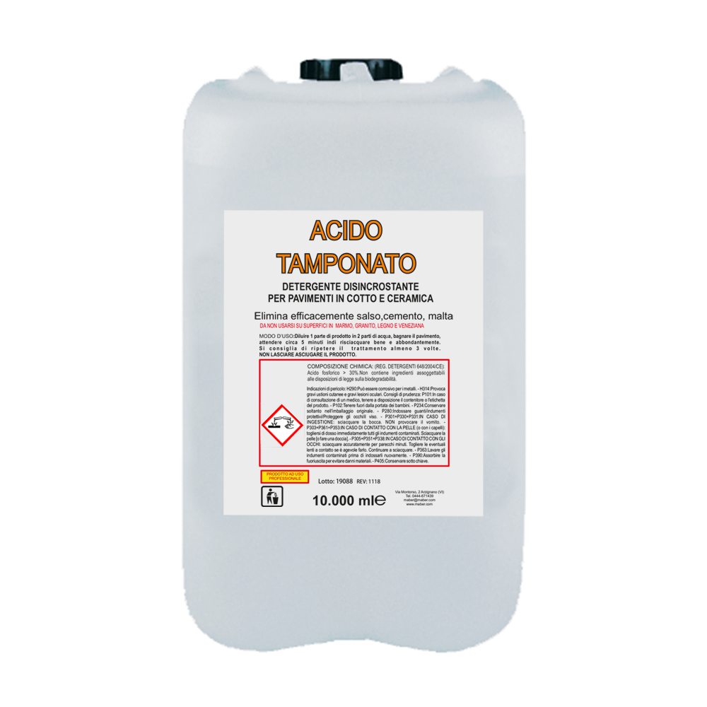 Acido tamponato 10000ml - MABER - Produzione cosmetici e detergenti conto  terzi